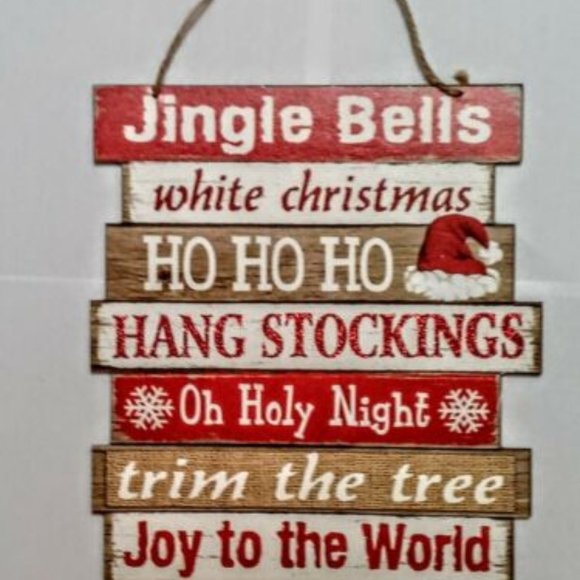 Greenbrier Other - Rustic Farmhouse Jingle Bells Christmas Sign